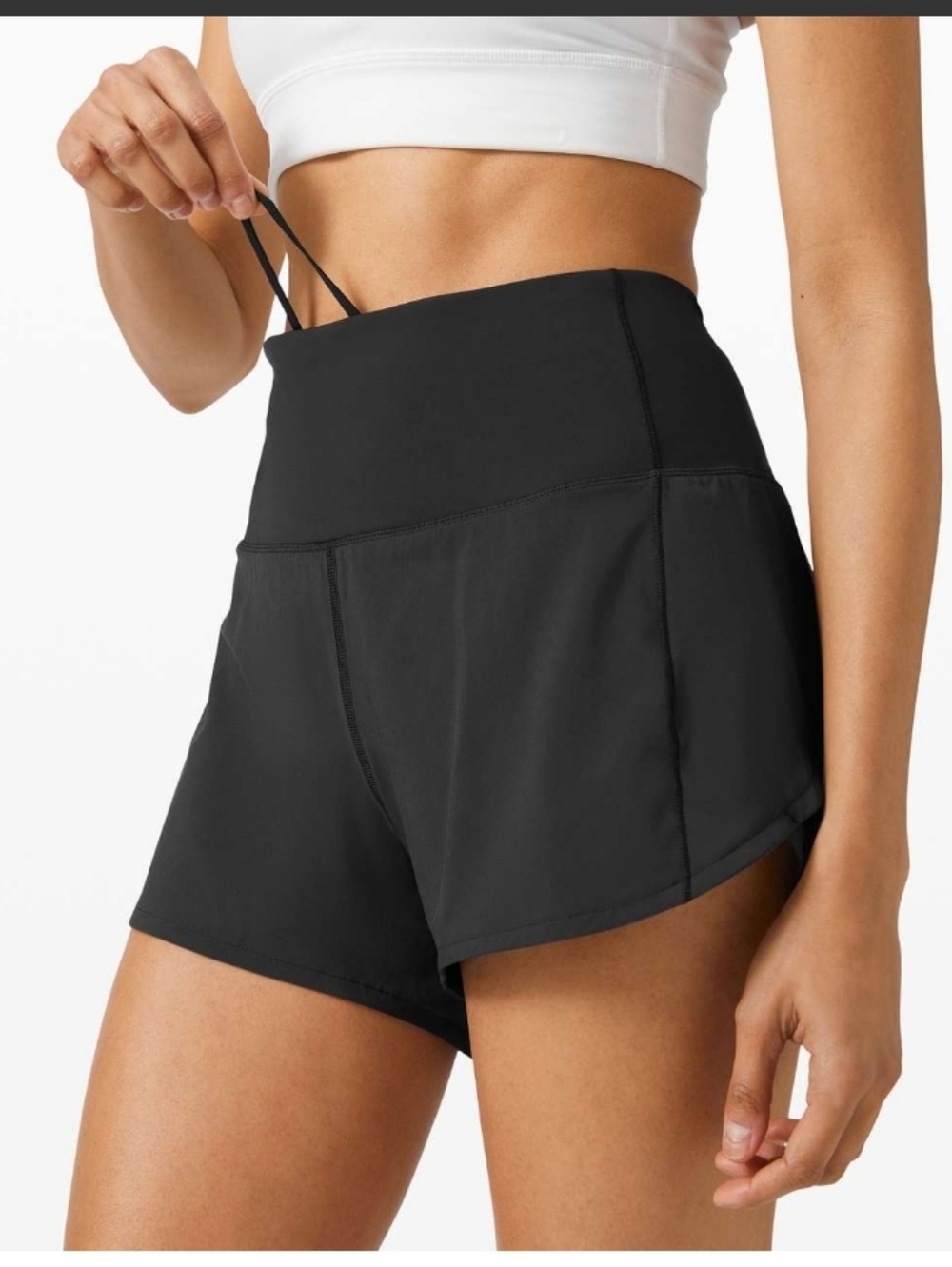 Lululemon Speed Up Short Long High-Rise *4"Black